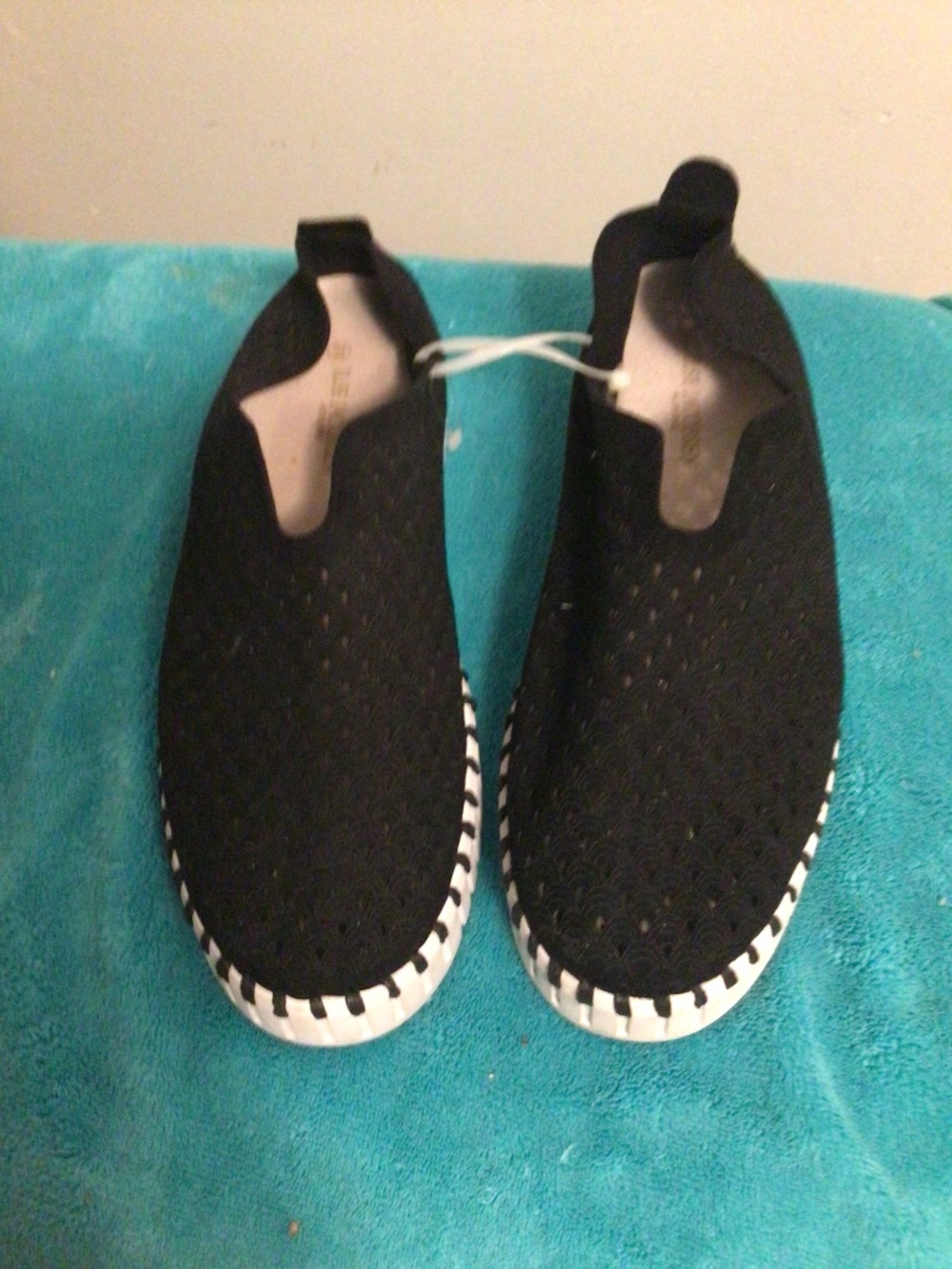ILSSE JACOBSEN leather perforated upper with platform rubber sole Sz 39 office